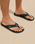 The Olukai Mens Ki‘i Flip Flops in Lava Rock & Bold Blue