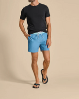 The Olukai Mens Ki‘i Flip Flops in Lava Rock & Bold Blue