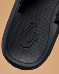 The Olukai Mens Ki‘i Flip Flops in Lava Rock & Bold Blue
