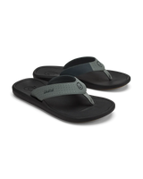 The Olukai Mens Ki‘i Flip Flops in Rock & Lava Rock