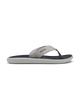 The Olukai Mens Pili Flip Flops in Ash & Mood Indigo