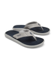 The Olukai Mens Pili Flip Flops in Ash & Mood Indigo