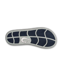 The Olukai Mens Pili Flip Flops in Ash & Mood Indigo