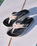 The Olukai Mens Pili Flip Flops in Ash & Mood Indigo