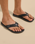 The Olukai Mens Pili Flip Flops in Lava Rock