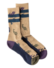 The Kavu Mens Moonwalk Socks in Narwhal Seas