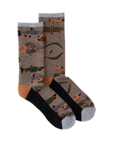 Moonwalk Socks in Fish Stack