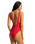 Sea Dive Retro One Piece Swimsuit in Chilli Red