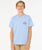 The Rip Curl Boys Boys Staple T-Shirt in Ice Blue