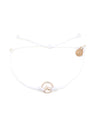 The Pura Vida Sierra Rose Gold Bracelet in White