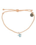 The Pura Vida Save The Sea Turtles Silver Bracelet in Blush