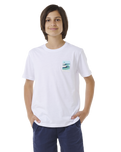 The Rip Curl Boys Boys Surf Revival T-Shirt in White