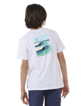 The Rip Curl Boys Boys Surf Revival T-Shirt in White