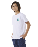 The Rip Curl Boys Boys Surf Revival T-Shirt in White