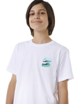 The Rip Curl Boys Boys Surf Revival T-Shirt in White