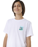 The Rip Curl Boys Boys Surf Revival T-Shirt in White