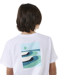 The Rip Curl Boys Boys Surf Revival T-Shirt in White