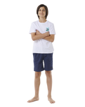 The Rip Curl Boys Boys Surf Revival T-Shirt in White