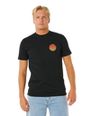 The Rip Curl Mens Wettie Passage Icon T-Shirt in Black