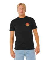 The Rip Curl Mens Wettie Passage Icon T-Shirt in Black