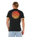 The Rip Curl Mens Wettie Passage Icon T-Shirt in Black