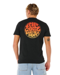 The Rip Curl Mens Wettie Passage Icon T-Shirt in Black