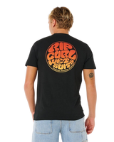 The Rip Curl Mens Wettie Passage Icon T-Shirt in Black