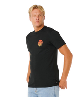 The Rip Curl Mens Wettie Passage Icon T-Shirt in Black