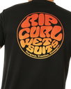 The Rip Curl Mens Wettie Passage Icon T-Shirt in Black