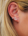 Wave Climber Earrings in Silver