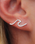 Wave Climber Earrings in Silver