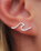 Wave Climber Earrings in Silver