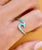 The Pura Vida Enamel Wave Ring in Silver