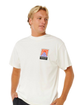 The Rip Curl Mens Search Dawn T-Shirt in Bone
