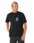 The Rip Curl Mens Search Dawn T-Shirt in Black