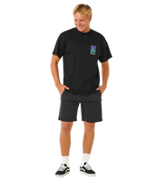 The Rip Curl Mens Search Dawn T-Shirt in Black