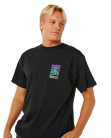 The Rip Curl Mens Search Dawn T-Shirt in Black