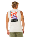 The Rip Curl Mens Search Dawn Muscle Vest in Bone