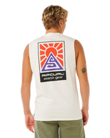 The Rip Curl Mens Search Dawn Muscle Vest in Bone