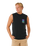 The Rip Curl Mens Search Dawn Muscle Vest in Black