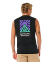 The Rip Curl Mens Search Dawn Muscle Vest in Black
