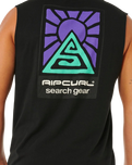 The Rip Curl Mens Search Dawn Muscle Vest in Black