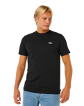 The Rip Curl Mens Embroid T-Shirt in Black