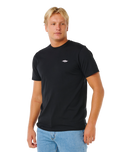 The Rip Curl Mens Embroid T-Shirt in Black