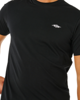 The Rip Curl Mens Embroid T-Shirt in Black
