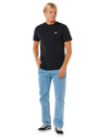 The Rip Curl Mens Embroid T-Shirt in Black