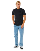 The Rip Curl Mens Embroid T-Shirt in Black