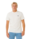Streamline Embroid T-Shirt in White
