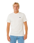 Streamline Embroid T-Shirt in White