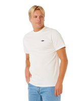 Streamline Embroid T-Shirt in White